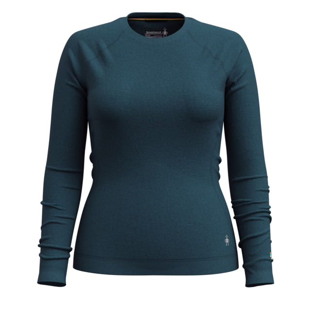 Smartwool Classic Thermal Merino Base Layer Crew - Women's Twilight Blue Heather Extra Large