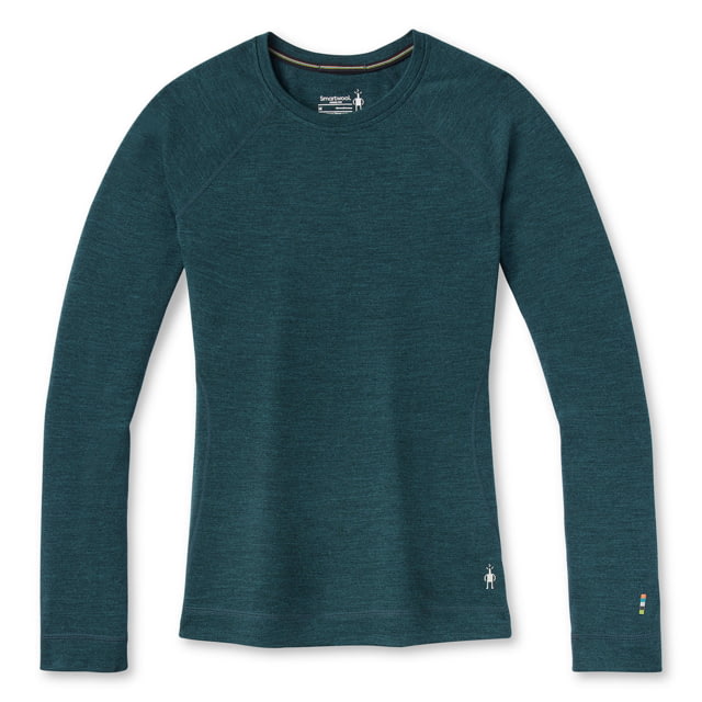 Smartwool Classic Thermal Merino Base Layer Crew - Womens Twilight Blue Heather Extra Small