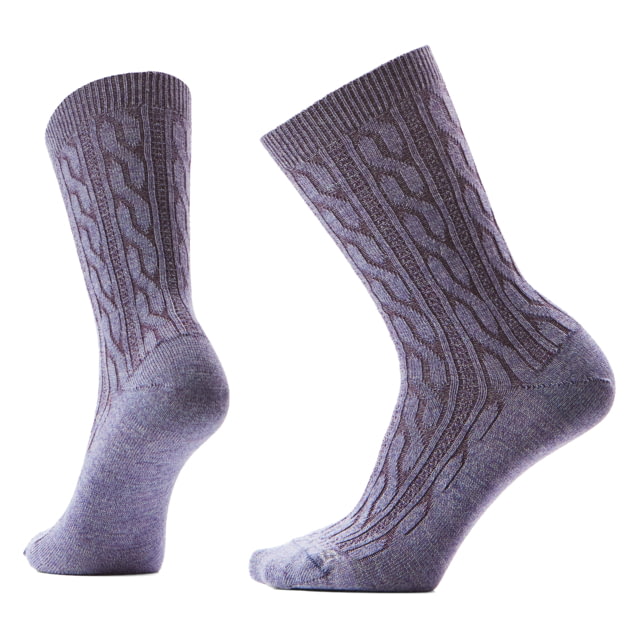 Smartwool Smartwool Everyday Cable Crew Socks - Women's Chalk Violet Medium