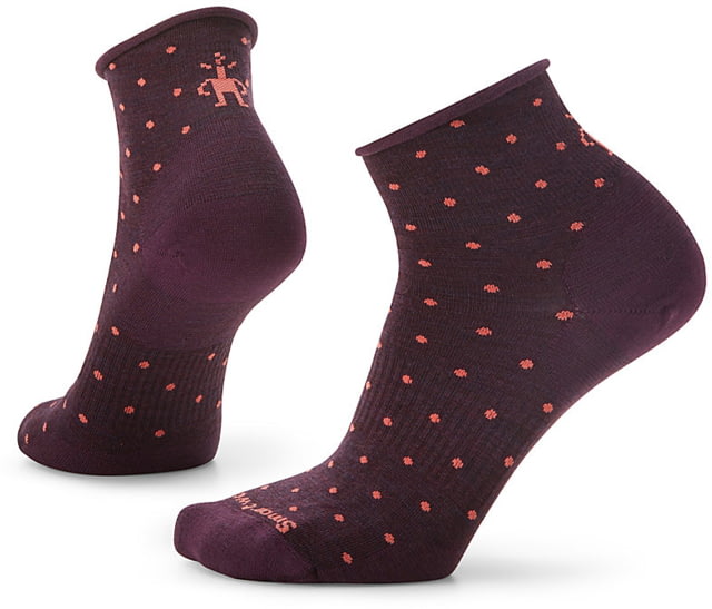 Smartwool Everyday Classic Dot Ankle Socks - Women's Bordeaux Extra Large
