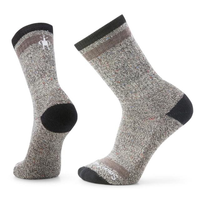 Smartwool Smartwool Everyday Cozy Larimer Crew Socks Black/Taupe Heather Small