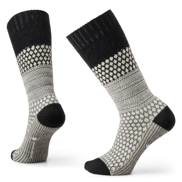 Smartwool Smartwool Everyday Cozy Popcorn Cable Crew Socks - Women's Black Small
