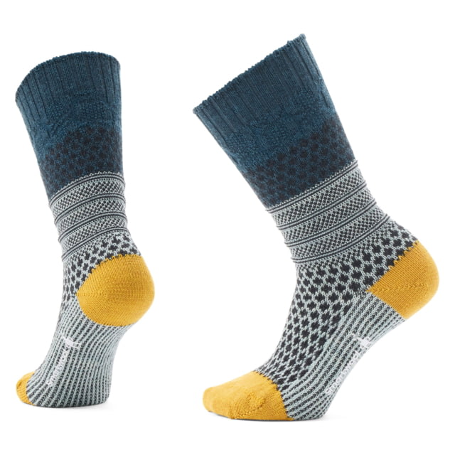 Smartwool Smartwool Everyday Cozy Popcorn Cable Crew Socks - Women's Frosty Green Small