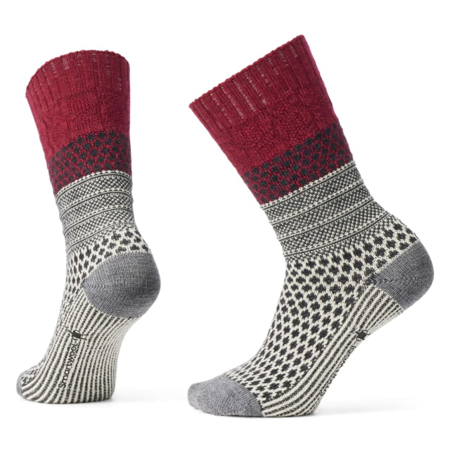 Smartwool Smartwool Everyday Cozy Popcorn Cable Crew Socks - Women's Tibetan Red Small
