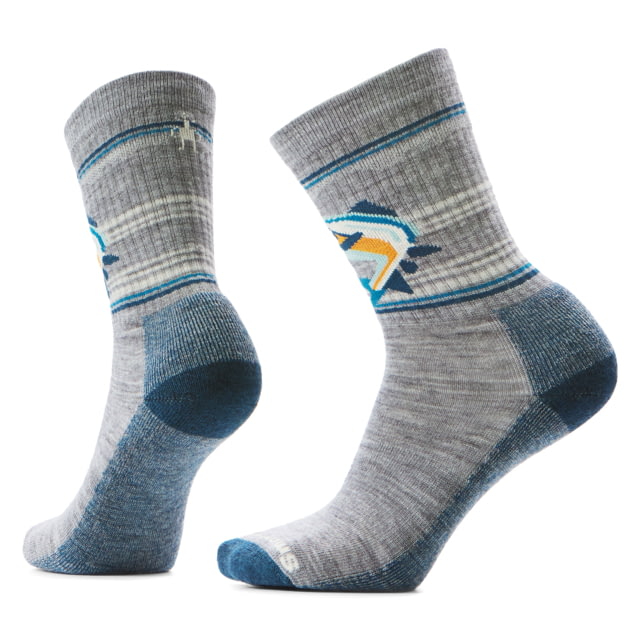 Smartwool Smartwool Everyday Hookset Crew Socks Light Gray Large