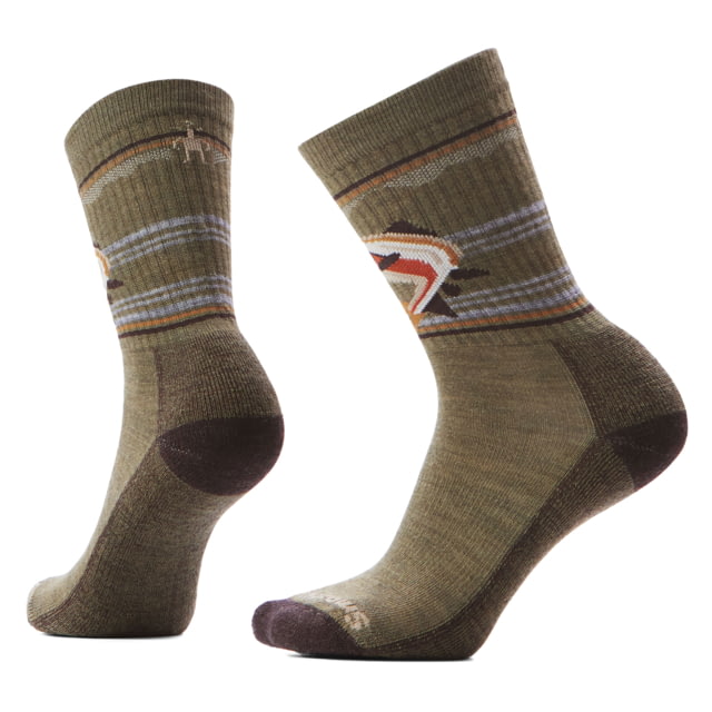 Smartwool Smartwool Everyday Hookset Crew Socks Winter Moss Medium