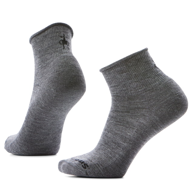 Smartwool Smartwool Everyday Roll Top Ankle Socks - Women's Medium Gray Medium
