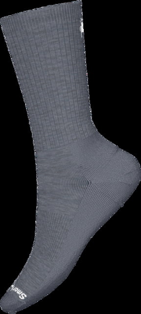 Smartwool Everyday Solid Rib Crew Socks Medium Gray Large