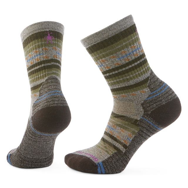 Smartwool Hike Light Cushion Margarita Crew Socks - Women's Taupe/Natural Marl Medium