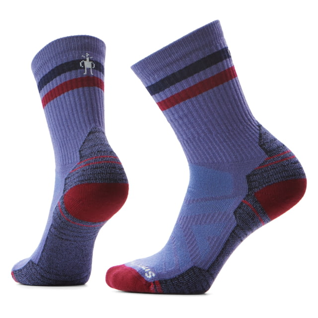 Smartwool Smartwool Hike Light Cushion Tube Stripe Crew Socks - Women's Nightfall Blue Large