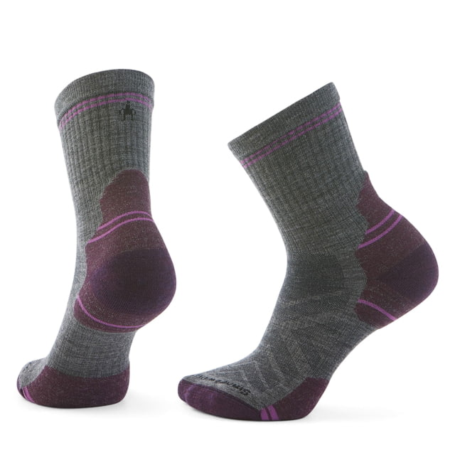 Smartwool Smartwool Hike Targeted Cushion Mid Crew Socks - Women's Medium Gray Medium