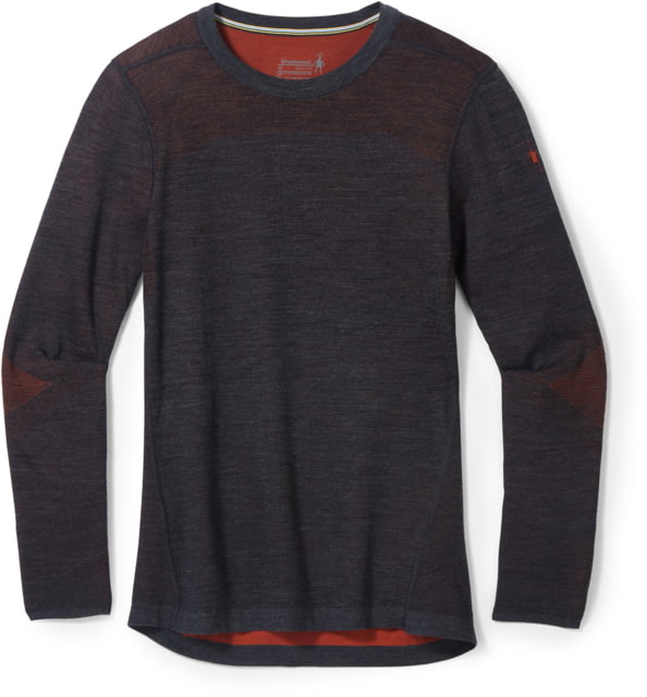 Smartwool Intraknit Thermal Merino Base Layer Crew - Men's 010 Charcoal Heather Small