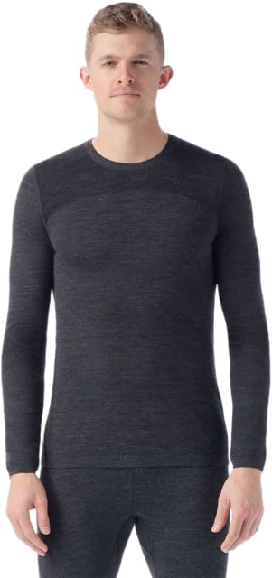 Smartwool Smartwool Intraknit Thermal Merino Base Layer Crew - Men's Charcoal/Black Extra Large