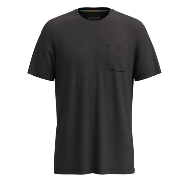 Smartwool Merino Hemp Blend Short Sleeve Pocket Tee - Men's Black Heather Extra Large