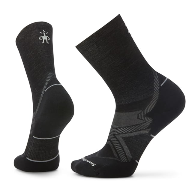Smartwool Run Cold Weather Targeted Cushion Crew Socks Black Small