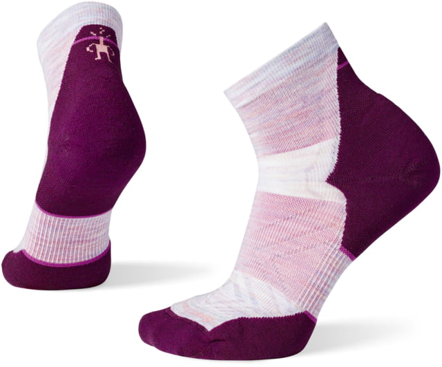 Smartwool Run Targeted Cushion Ankle Socks - Women's H76 Purple Eclipse Large