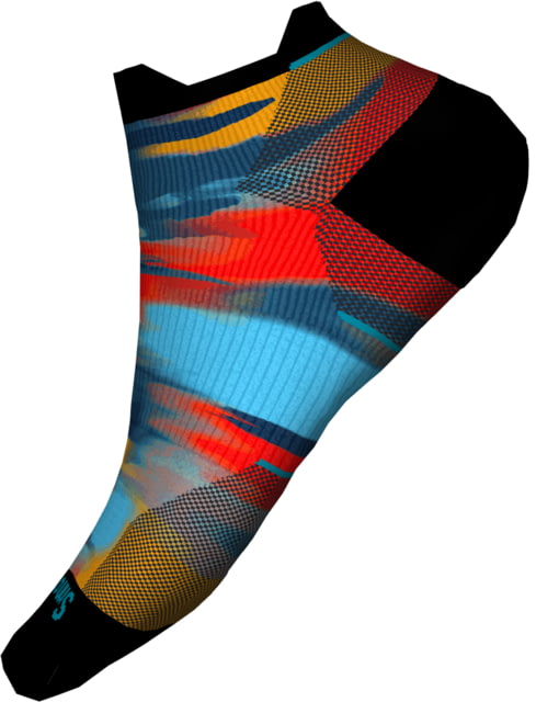 Smartwool Run Targeted Cushion Brushed Print Low Ankle Socks - Women's Alpine Blue Small