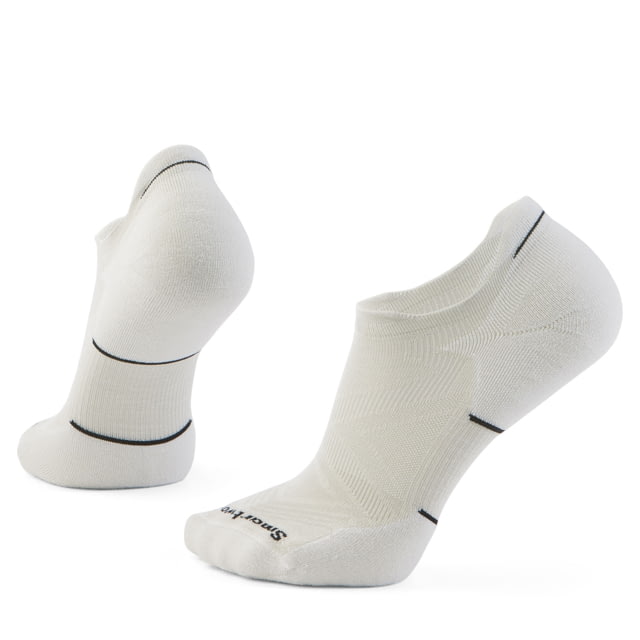 Smartwool Run Targeted Cushion Low Ankle Socks - Men's Black/White Medium