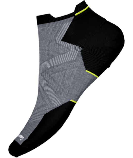 Smartwool Run Targeted Cushion Low Ankle Socks - Men's Medium Gray Large