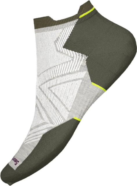 Smartwool Run Targeted Cushion Low Ankle Socks - Unisex Ash Small  ASH-S