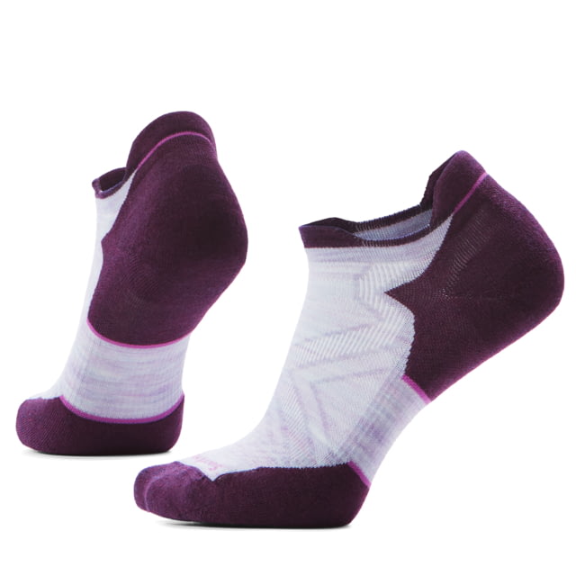 Smartwool Smartwool Run Targeted Cushion Low Ankle Socks - Women's Purple/White Small