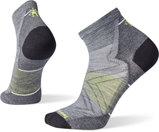 Smartwool Run Zero Cushion Ankle Socks - Men's 052 Medium Gray Extra Large