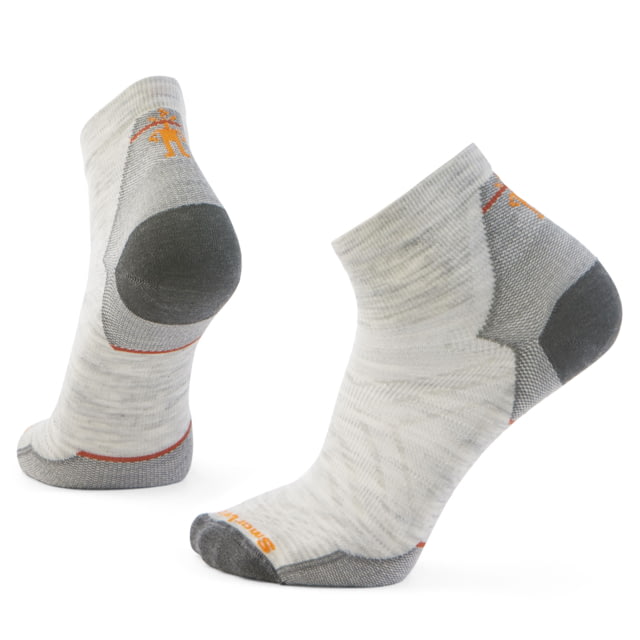 Smartwool Run Zero Cushion Ankle Socks - Men's Ash Extra Large