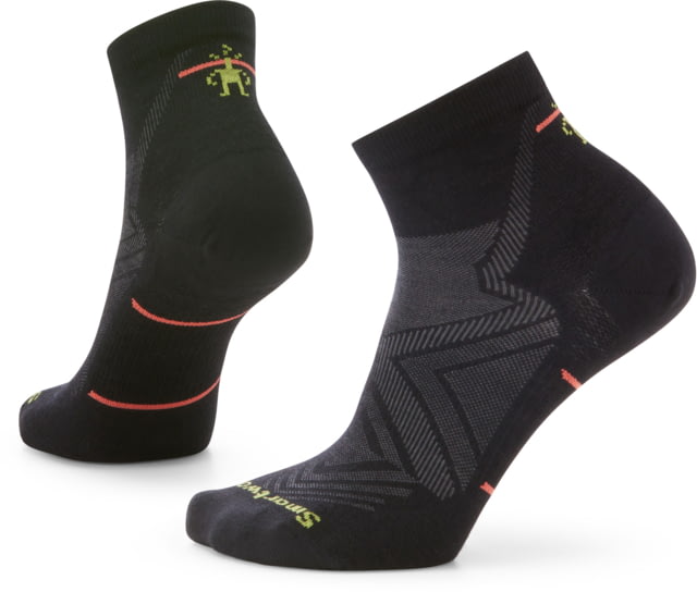 Smartwool Run Zero Cushion Ankle Socks - Women's 001 Black Medium