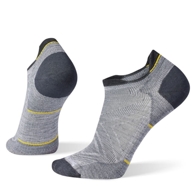 Smartwool Run Zero Cushion Low Ankle Socks - Men's Light Gray Medium
