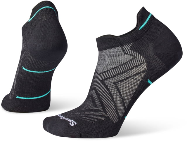 Smartwool Run Zero Cushion Low Ankle Socks - Women's 001 Black Medium