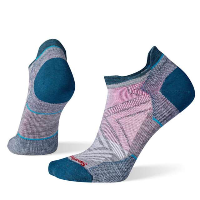 Smartwool Run Zero Cushion Low Ankle Socks - Women's Medium Gray Extra Large