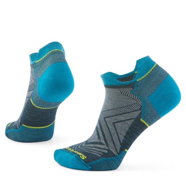 Smartwool Run Zero Cushion Low Ankle Socks - Women's Twilight Blue Large
