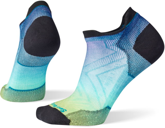 Smartwool Run Zero Cushion Ombre Print Low Ankle Socks - Women's 810 Capri Large