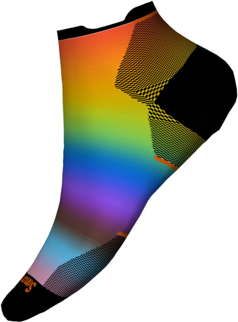 Smartwool Run Zero Cushion Pride Rainbow Print Low Ankle Socks Multi Color Small