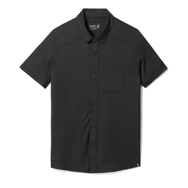 Smartwool Short Sleeve Button Down - Men's Black Small  BLACK-S