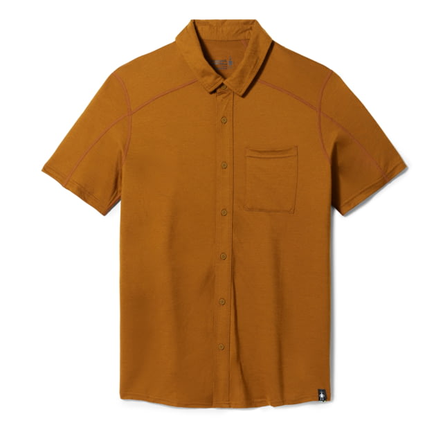 Smartwool Short Sleeve Button Down - Men's Fox Brown Small