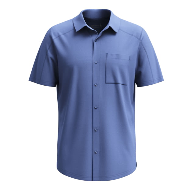 Smartwool Short Sleeve Button Down - Men's Nightfall Blue Small