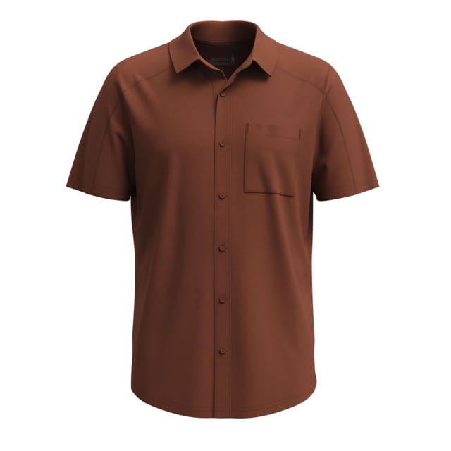 Smartwool Short Sleeve Button Down - Men's Sable Brown Extra Large