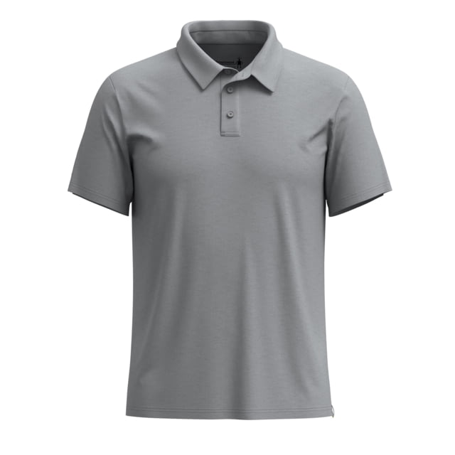 Smartwool Short Sleeve Polo - Men's Light Gray Heather Large