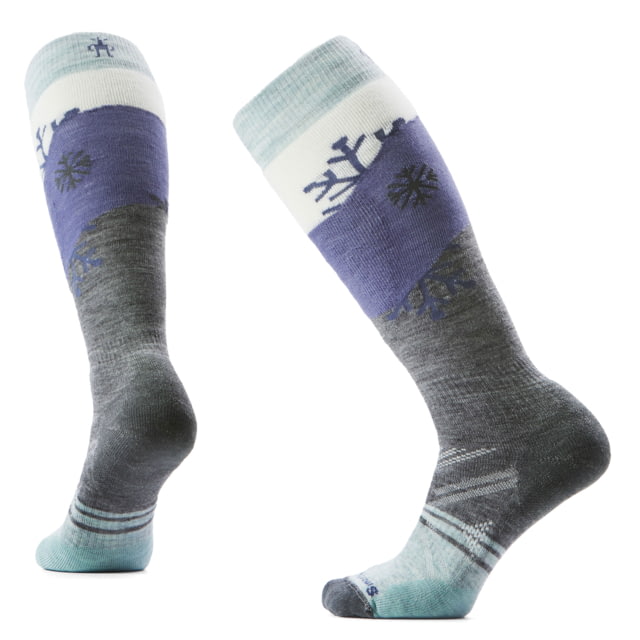 Smartwool Smartwool Ski Full Cushion Snowpocalypse OTC Socks - Women's Medium Gray Small