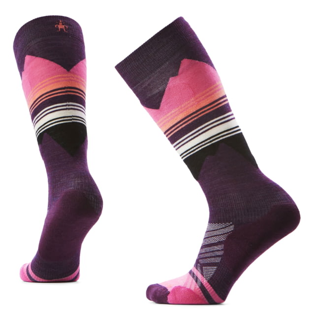 Smartwool Smartwool Ski Targeted Cushion Pattern OTC Socks - Women's Purple Iris Small