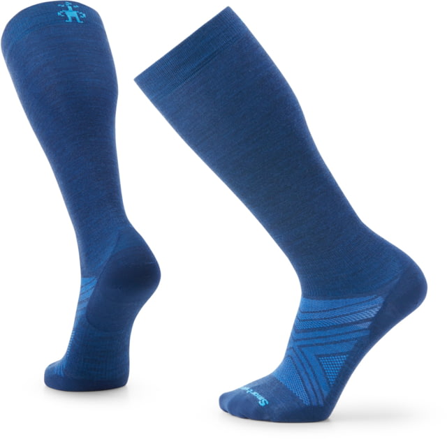 Smartwool Ski Zero Cushion OTC Socks - Men's B25 Alpine Blue Medium