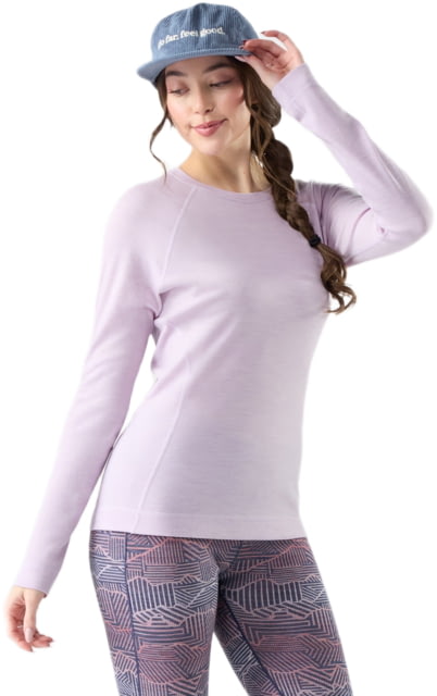 Smartwool Smartwool Classic Thermal Merino Base Layer Crew - Women's Lavender Sky Heather Medium