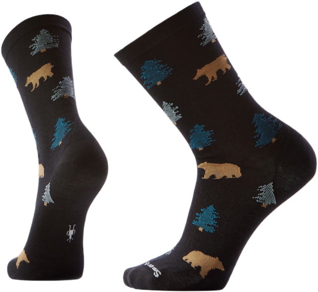 Smartwool Everyday Through the Trees Crew Socks Black Medium
