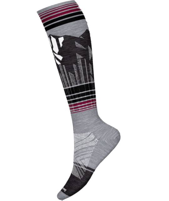 Smartwool Smartwool Ski Targeted Cushion Summit Shot OTC Socks - Men's Light Gray Large