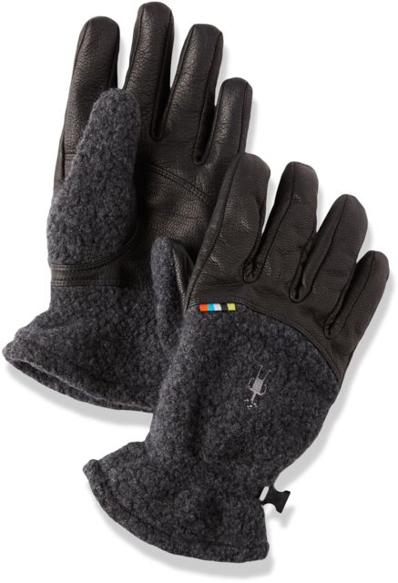 Smartwool Trail Ridge Sherpa Glove Charcoal Extra Small