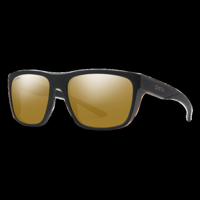 Smith Optics Barra Sunglasses Matte Black Frame ChromaPop Polarized Bronze Mirror Lens