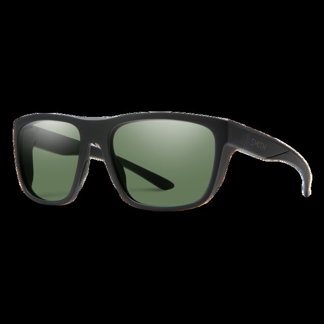 Smith Optics Smith Optics Barra Sunglasses Matte Black Frame ChromaPop Polarized Gray Green Lens