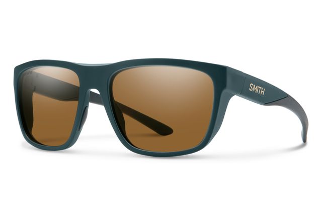 Smith Barra Sunglasses Matte Forest Frame ChromaPop Polarized Brown Lens