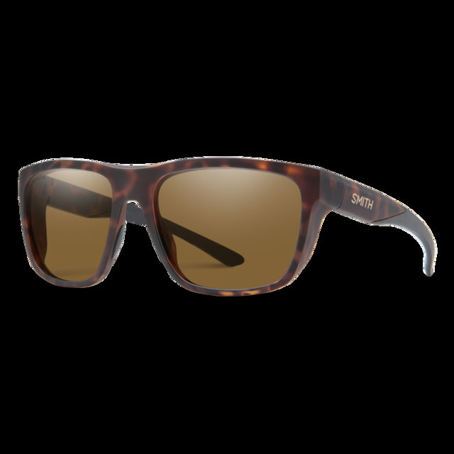 Smith Barra Sunglasses Matte Tortoise Frame ChromaPop Glass Polarized Brown Lens